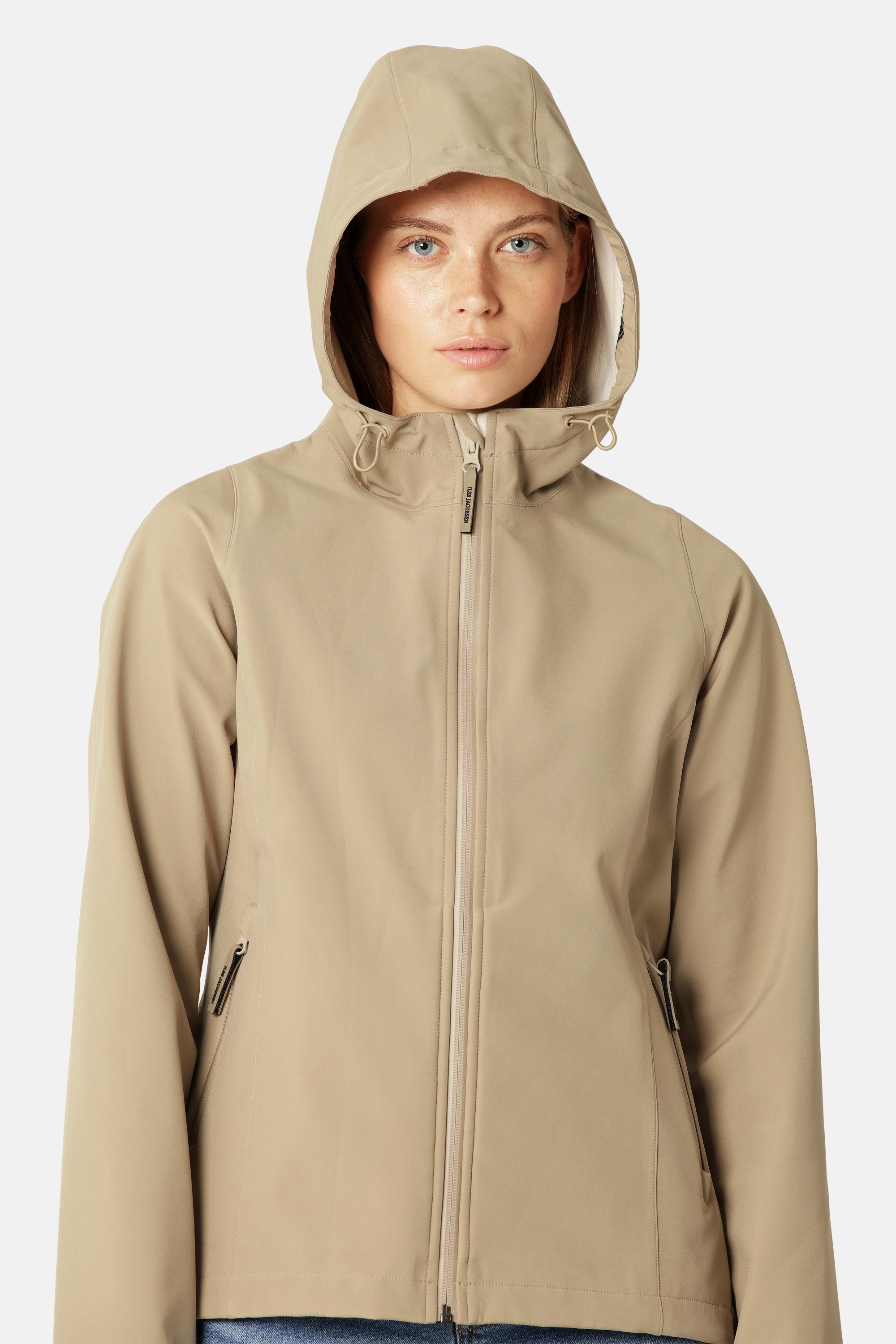 Kort Softshell Regnjacka - Greige